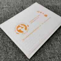 Enveloppe matelassée écologique en gros avec fermeture éclair pour emballage de perruques et chaussettes, durable, avec fermeture éclair en polyéthylène et impression personnalisée EXW
