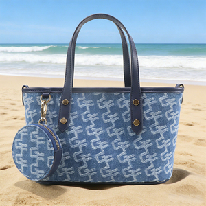 Bolso Tote Mini de Mezclilla Personalizado para Mujer, Bolso de Hombro Pequeño, Bolso Bandolera con Monedero, Fábrica OEM - Product Image 1