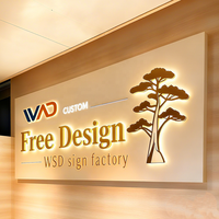 Enseigne LED 3D personnalisée rétroéclairée, lettres lumineuses intérieures/extérieures, logo d'entreprise, signalétique électronique pour SPA, salon de coiffure NALL