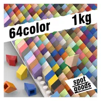 No. s50746 mini tijolos 3d 1x1, blocos de placa legoing, compatível com tijolos pixel dot, blocos de construção compatíveis com produtos de diamante