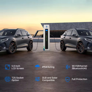 BENY Nueva Estación <span class=keywords><strong>de</strong></span> <span class=keywords><strong>Carga</strong></span> para Vehículos Eléctricos <span class=keywords><strong>de</strong></span> 2*22kw, Montada en el Suelo, Comercial, con WiFi, 4G y RFID - Product Image 4