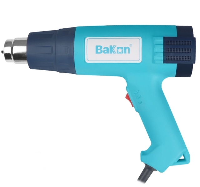 BAKON BK886 OEM Customized 2000W Adjustable Temperature Hot Air Gun Electric Digital Display Heat Gun