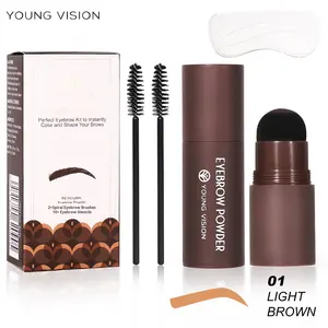 Haute qualité YOUNG VISION crayon à sourcils sourcil délié visage <span class=keywords><strong>Contour</strong></span> ombre poudre timbre sourcils pochoirs brosse - Product Image 5