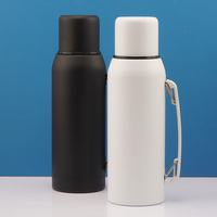Thermos en acier inoxydable Mate Gourde Yerba Mate Set flacon bouteille 1 litro termo isolé mate tasse Argentine bouteille thermos