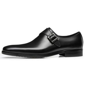 Chaussures habillées pour hommes en cuir de vachette première couche, personnalisées, neuves, à bord ouvert, style britannique, uniforme trois sections - Product Image 2