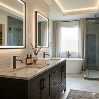Robinet de lavabo en laiton massif pour salle de bain