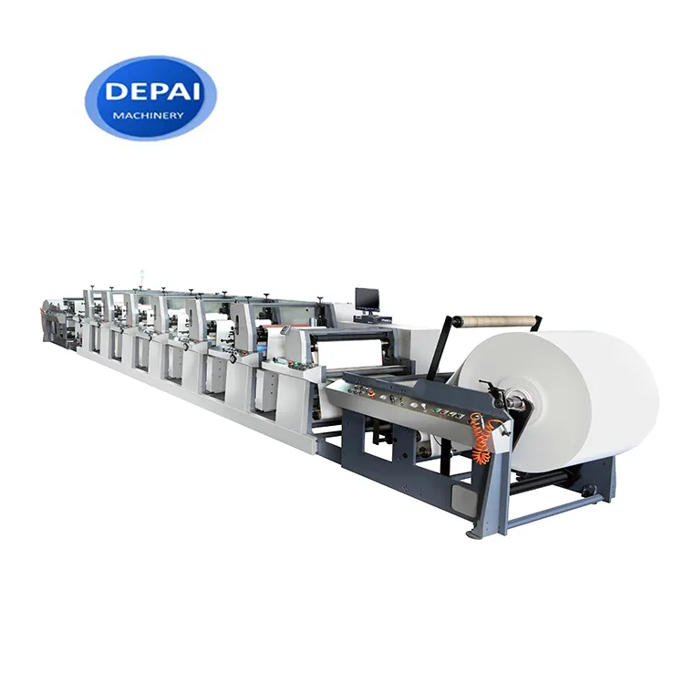 Horizontale Goedkope Prijs Roll Flexo Flexo Printers Printing Machine Voor Melk Pizza Box Printing