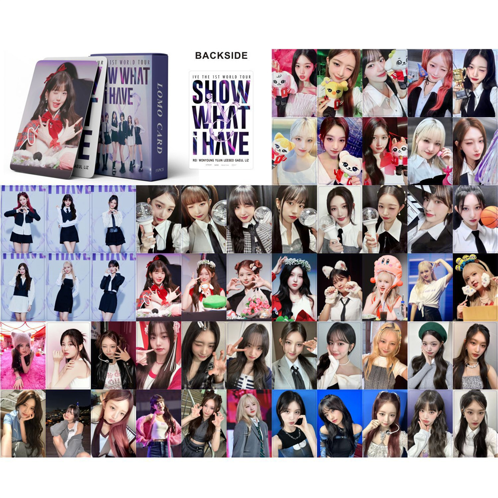 55Pcs/Set KPOP IVE World Tour SHOW WHAT I HAVE HD Photocards