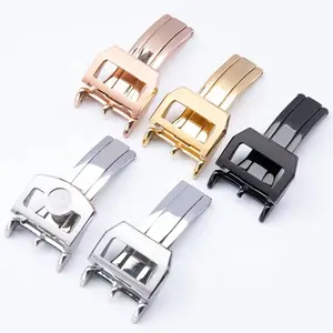 Apple Watch Band Folding Butterfly Thin 304 Stainless Steel Buckle Customized 18mm Butterfly Expansion Buckle