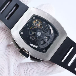 Men's <b>Automatic</b> Mechanical <b>Chronograph</b> Watch, Caliber 7750, Tonneau-Shaped Sports Multifunctional Watch - Product Image 4
