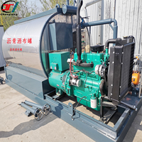 Distributeur d'asphalte miniature 6000L, pulvérisateur de bitume à prix d'usine, équipement de pulvérisation de bitume à chaud