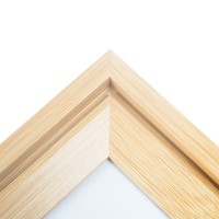 Desain Logo Kustom Tersedia Bingkai Foto Kayu Alami Cetak UV Tahan Lama Papan MDF Kayu Mangga Berbagai Tema