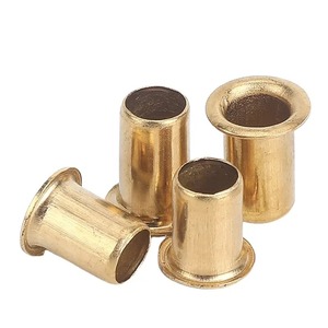Remache tubular de latón y cobre GB876 M0.9 M1.5 M2 M3 con orificio pasante y anillo de sujeción - Product Image 1
