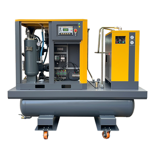 Compresor de Aire de Alta Calidad, 134 CFM, 22 kW, 30 HP, Todo en Uno, Compresor de Aire Industrial de Tornillo Rotatorio con Cuatro Ruedas - Product Image 2