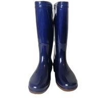 Bottes de pluie imperméables en PVC de haute qualité, bleues, multi-usages, industrielles, agricoles, mi-hautes, unisexes, toutes saisons, pour le jardinage et la randonnée