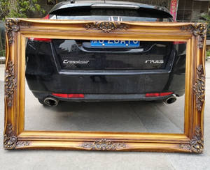 맞춤형 화려한 골동품 대형 금박 골동품 예술 캔버스 나무 그림 액자 - Product Image 1