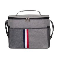 Sac isotherme pliable de grande capacité en tissu Oxford imperméable, color-block, pour l'extérieur – Nouveauté des fabricants