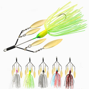 Lushahzer Alabama RIG เหยื่อตกปลาแบบมีหลายใบเหยื่อหมุนเหยื่อตกปลามีกระโปรงปลากะพงขาว - Product Image 1