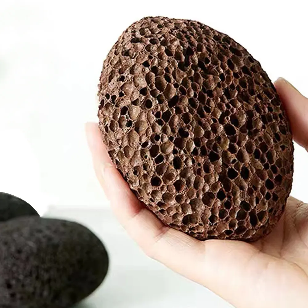 Оптовая продажа, 100% натуральный Отшелушивающий камень для удаления мозолей из вулканической лавы на заказ