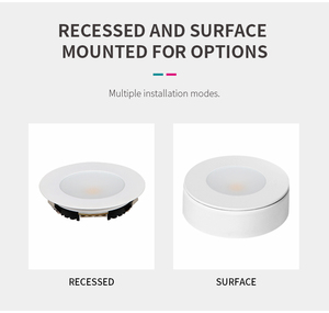 LED Recessed Cabinet Light 3W Warm White 3000K Matte Finish Cabinet <b>Downlight</b> Ultra thin IP44 - Product Image 5
