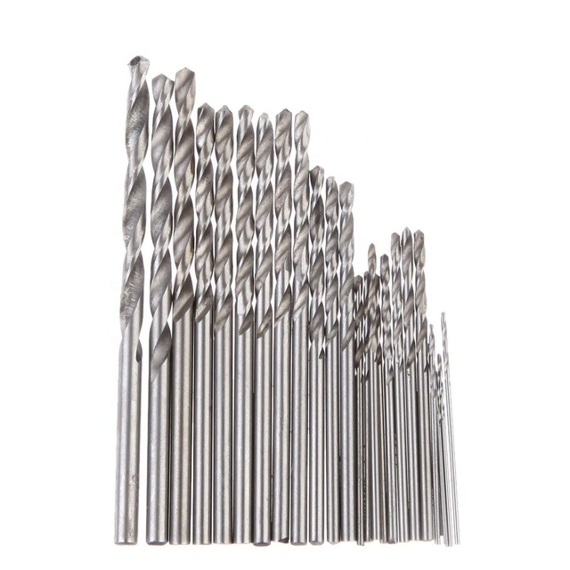 SDPSI Mini Micro Precision HSS Twist Drill Bit Kit High Speed Steel HSS Drill Bit for Woodworking High Spot Drill Bits