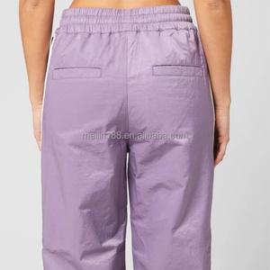 Nylon Pants Custom Manufacturer Casual Waterproof Outdoors Polyester <b>Trouser</b> Lightweight Side Zipper Tree Camo Nylon Track Pants - Product Image 4