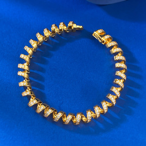 Nouveau bracelet pour femme en argent S925, style fil téléphonique, luxe léger, mode raffinée, bijoux de mariage de haute qualité - Product Image 4