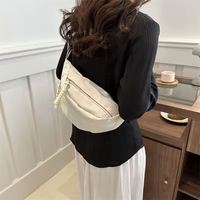 Tas Pinggang Wanita Model Fanny Pack Bahan Nylon Desainer, Kasual, Mewah, dan Modis