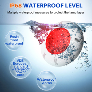 Lampe de piscine remplie de résine télécommandée AC12V 295MM 18W 25W 35W IP68 étanche lumière de piscine LED - Product Image 3