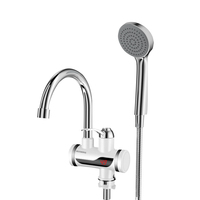 Robinet chauffe-eau instantané électrique en acier inoxydable pour cuisine, à montage sur plan, modèle très demandé