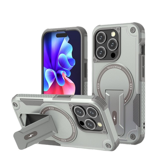 Armor Robot Defender Heavy Duty Hard 2 1 Shockproof Kickstand Phone Case for iPhone 16 15 14 13 12 Plus Pro Max