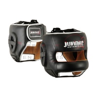 Protector de Cabeza de Cuero de Diseño Personalizado al por Mayor, Protector de Cabeza Ajustable para Entrenamiento Profesional de Boxeo para Adultos