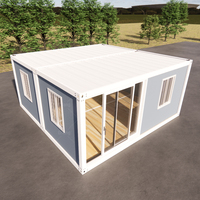 Construction rapide de bâtiments préfabriqués en conteneurs, maison modulaire portable, design moderne et respirant, garantie 1 an pour la construction