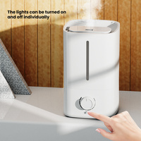 Nouvellement haut remplissage eau bureau personnel humidificateurs frais bouton de brume contrôle maison chambre humidificateur d'air à ultrasons