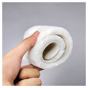 Bottes de pluie en <span class=keywords><strong>peau</strong></span> de <span class=keywords><strong>mouton</strong></span> pure, semelle intérieure brute, doublure en agneau épaisse et moelleuse, bottes de neige pour hommes et femmes, pantoufles - Product Image 4