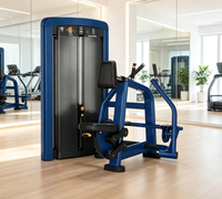 Máquina de remo profesional comercial ajustable de acero con asiento, función de ejercicio para pecho, pila de pesas de 70 kg, características para culturismo