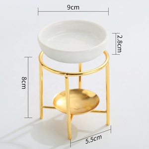 Yuyang 2024 Decoration <b>Candle</b> Hollow White Wax Melt Fragrance for Yoga Spa Ceramic Essential Oil <b>Burner</b> - Product Image 2