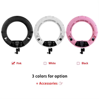 Yidoblo fd-480 96w Ringlight 18 pouces 3200k-5500k Dimmable téléphone lampe photographique professionnelle Led 18 pouces anneau lumineux avec support