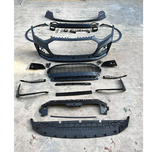ชุดแต่งกันชนหน้า-หลังสไตล์ RSQ5 สำหรับ Audi <span class=keywords><strong>Q5</strong></span> SQ5 FY B9.5 ปี 2022-2025 พร้อมดิฟฟิวเซอร์และกระจังหน้าสีดำเงา - Product Image 4