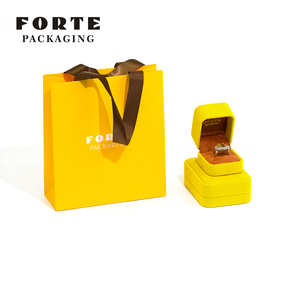 FORTE Antique Europe Jeweler Packaging Yellow Suede Jewellery Storage Gift Box Custom century Hot Jewelry Packaging - Product Image 4