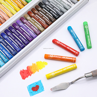Crayons fins Artecho 50 couleurs 8x60mm, couleurs vibrantes, amusants, mignons, non toxiques, sûrs, ensemble de pastels à l'huile lisses pour peinture