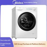Lavadora de Carga Frontal Totalmente Automática con Control por Computadora, Drenaje Inferior, Eficiencia Energética Nivel 1, Gran Capacidad de 10 Kg, Midea 1