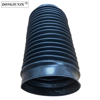 Couvercle de vérin hydraulique flexible, protection contre la poussière, l'eau, l'huile, circulaire, soufflet rond avec bride en PVC