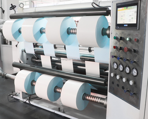 1090mm 75u <span class=keywords><strong>PP</strong></span> Acrylic Hàn Quốc màu xanh tổng hợp <span class=keywords><strong>PP</strong></span> nhãn Cổ Phiếu tự dính giấy Jumbo nhãn vật liệu tổng hợp <span class=keywords><strong>PP</strong></span> nhãn Jumbo CuộN - Product Image 4