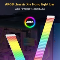 Câbles d'extension graphiques TEUCER PC RGB en silicone, synchronisation ARGB 5V 3 broches, accessoires informatiques