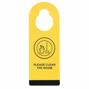 <span class=keywords><strong>Carte</strong></span> <span class=keywords><strong>de</strong></span> porte d'hôtel personnalisée imprimée, signalisation « Veuillez nettoyer la chambre », étiquette suspendue pour poignée <span class=keywords><strong>de</strong></span> porte <span class=keywords><strong>de</strong></span> chambre d'hôtesse, vente en gros - Product Image 1
