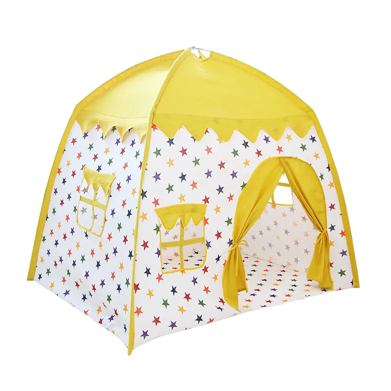 Maibeibi Kids Play Tent Large Space Playhouse Indoor Princess Castle Baby Tent Children Folding Tent Play House Shaped
