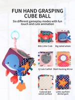 Balle en peluche 100% polyester de haute qualité personnalisée OEM Jouets éducatifs en tissu doux pour enfants avec sondeur intégré pour les enfants