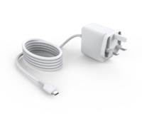 Chargeur USB-C GaN 45W avec câble fixe pour ordinateur portable/téléphone portable/autres appareils intelligents, fourni par le fabricant