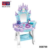 Table de toilette en plastique pour filles, ensemble de beauté, jouet de maquillage avec lumière et musique